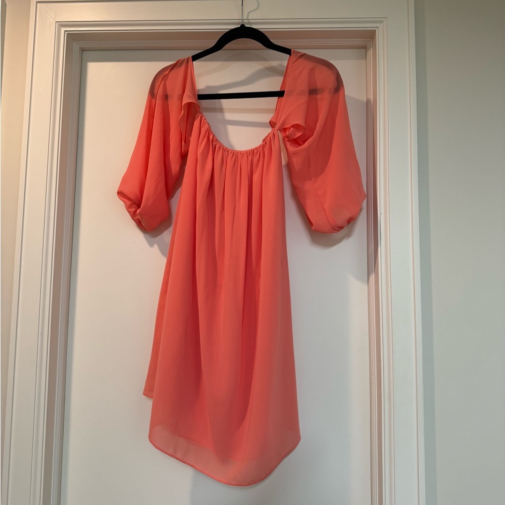 Misa Los Angeles mini coral dress